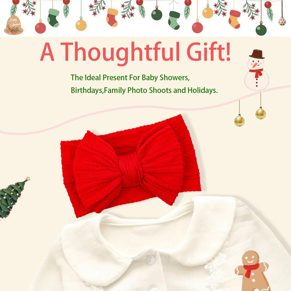 LemonSpace Christmas-ready styling with red, green and white bows.