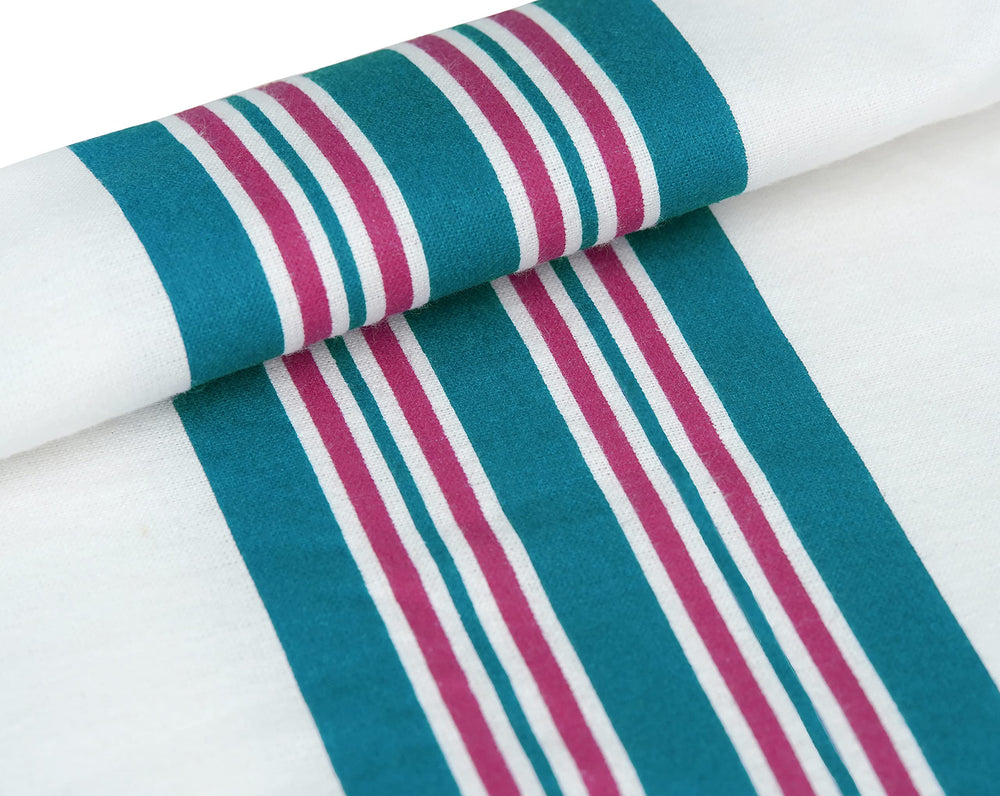 Lenenz blanket draped over stroller for on-the-go warmth.