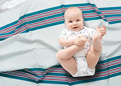 Lenenz unisex baby blanket is lightweight and breathable for everyday use
