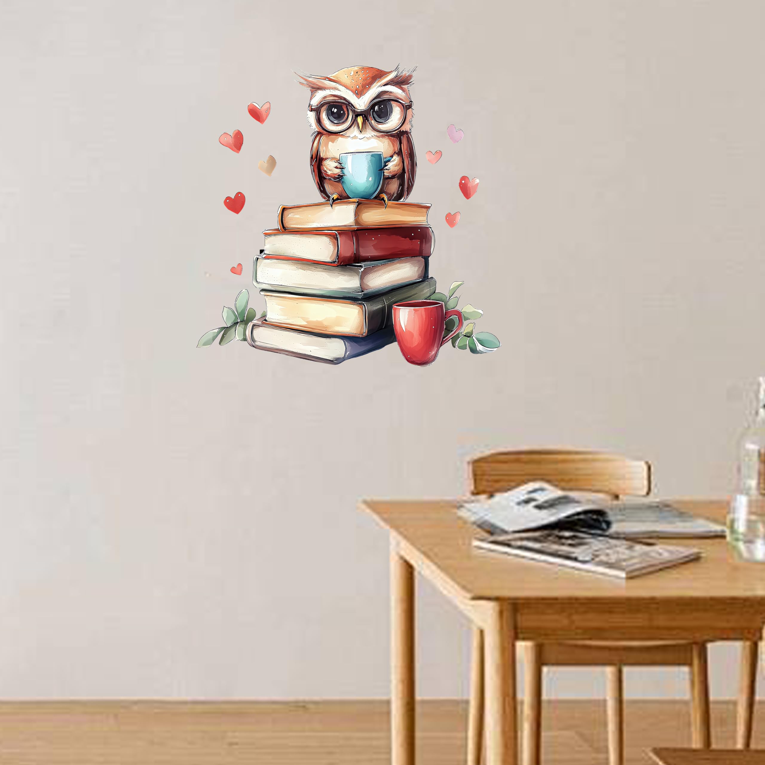 Leniutor cartoon animals wall sticker pack transforms blank walls.
