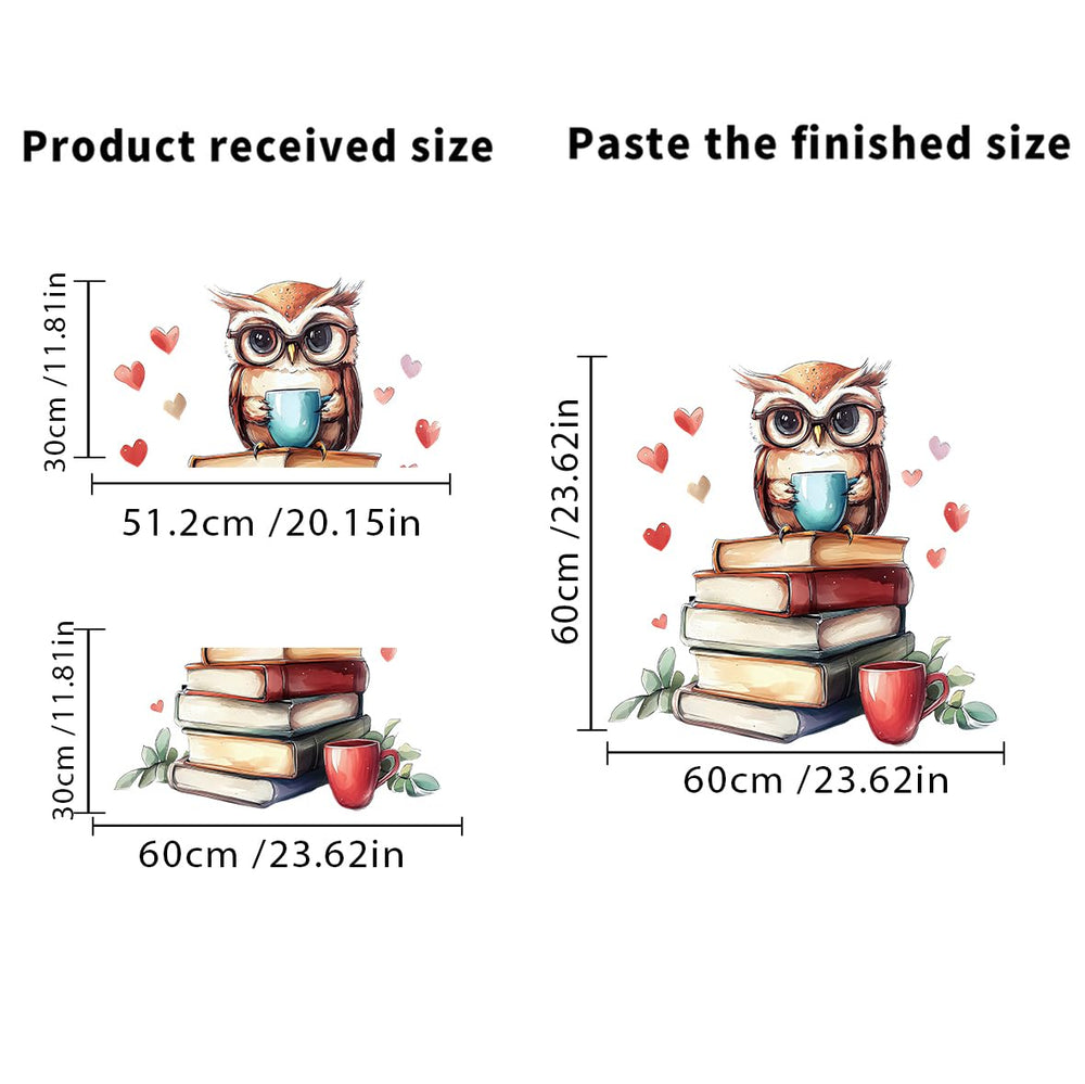 Leniutor giraffe reading wall sticker blends fun and focus.