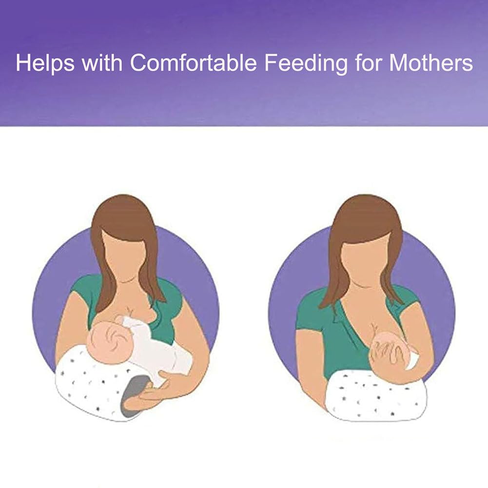 LENOTEX compact 25x23 cm pillow helps reduce arm strain during feeds