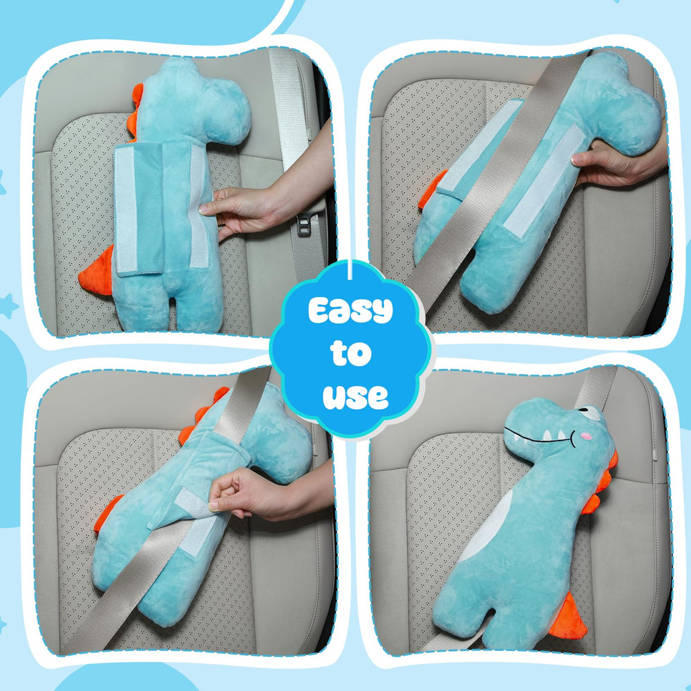Lenwen PP cotton seatbelt cushion blue for breathable comfort