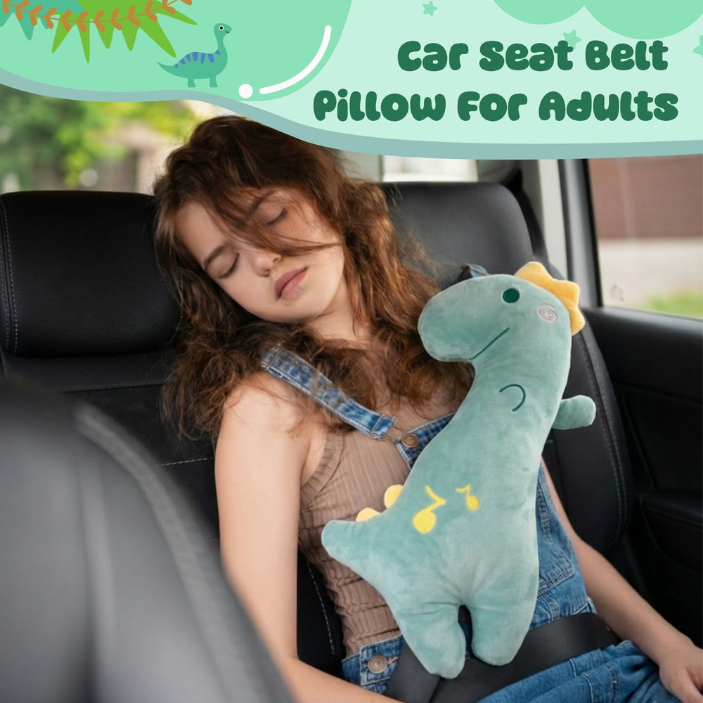 Lenwen seatbelt cushion with back Velcro closure for easy fitting.