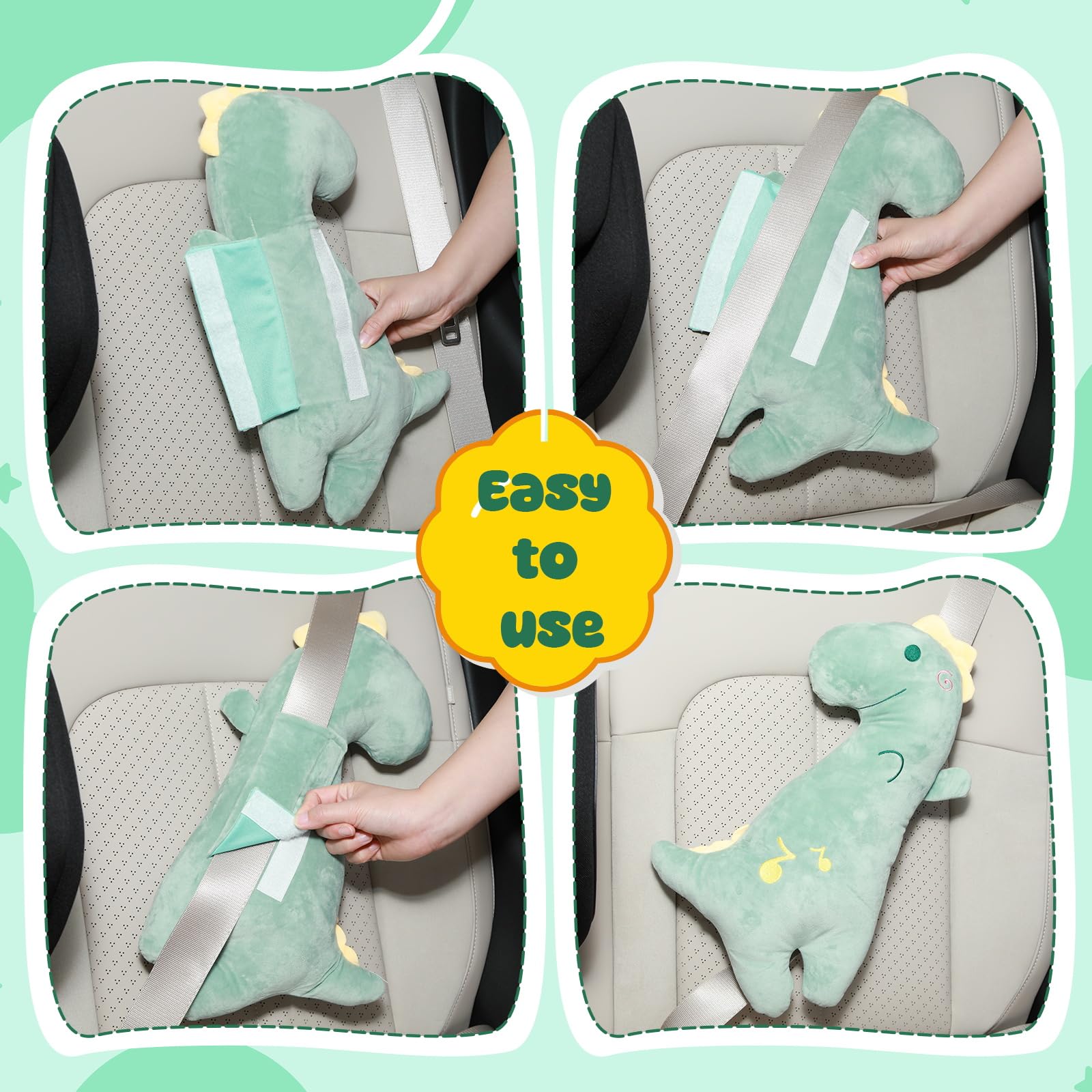 Lenwen travel neck support pad helps restful travel for kids.