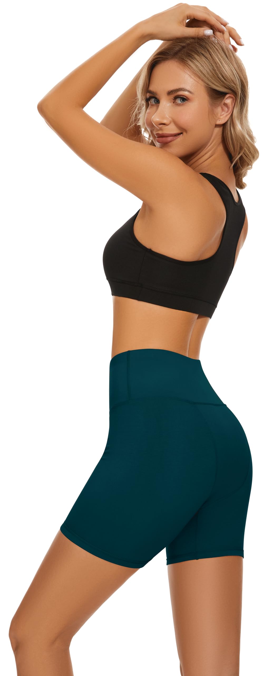 Leovqn period boyshorts worn by model demonstrate discreet, high-coverage comfort.