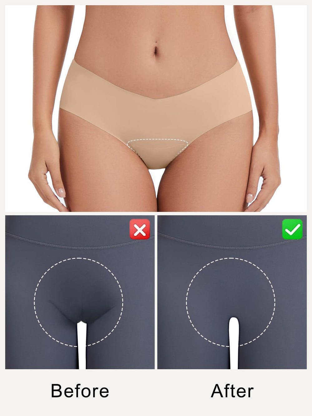 Leovqn v-waisted seamless design contours softly for a smooth silhouette.