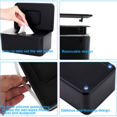 LEQXGO baby wipe holder features non-slip feet for stable use anywhere.