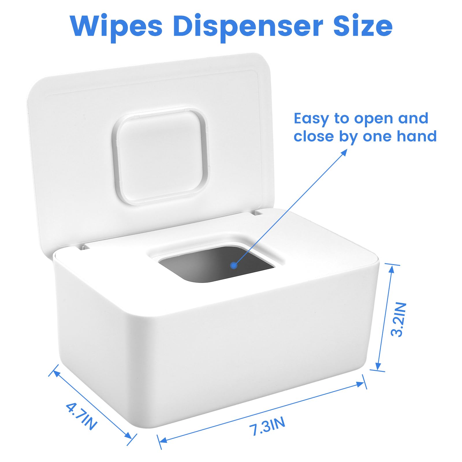 LEQXGO Baby Wipes Dispenser lid-seal demonstrates moisture retention and freshness.