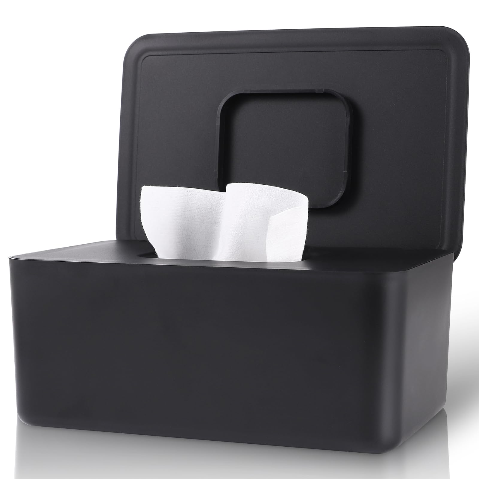 LEQXGO baby wipes dispenser with sealing lid keeps wipes moist and ready.