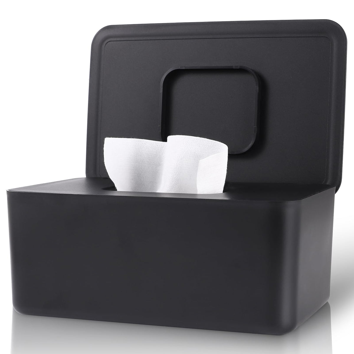 LEQXGO baby wipes dispenser with sealing lid keeps wipes moist and ready.