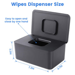 LEQXGO wipes container offers large capacity for up to 100 wipes on hand.