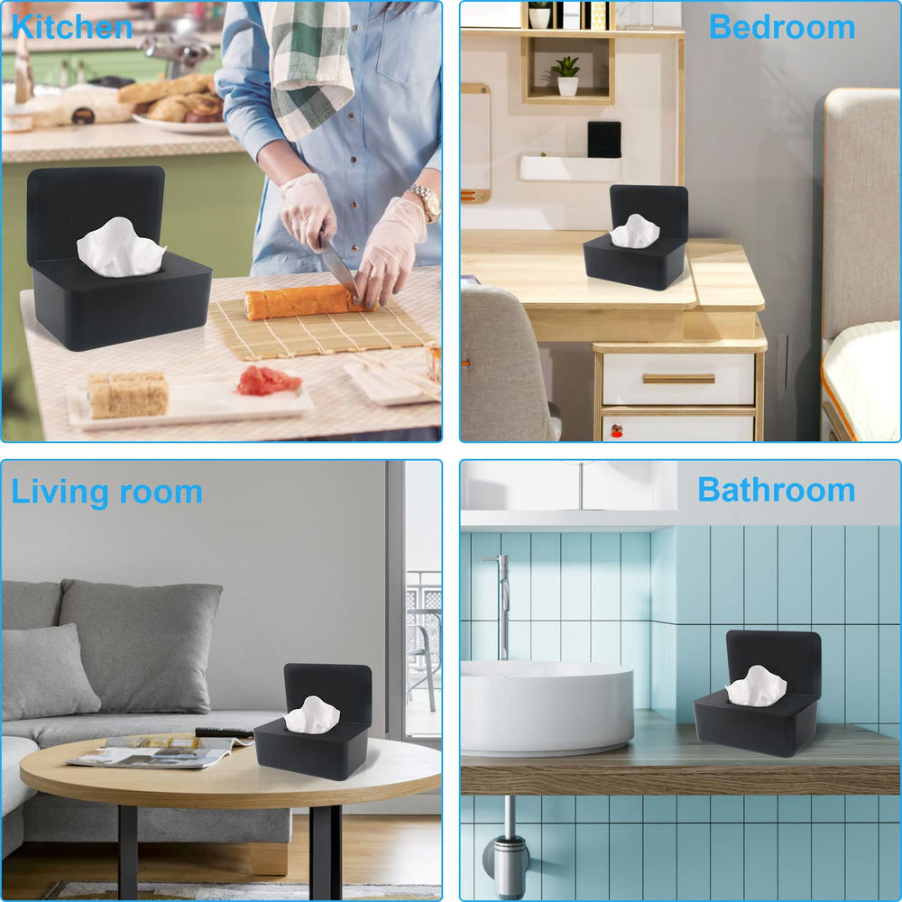 LEQXGO wipes dispenser is easy to refill for quick access.