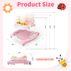 Lerrutue adjustable-height walker grows with your child.