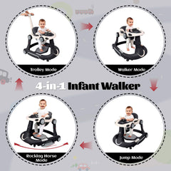 Lerrutue walker with anti-slip wheels for smooth movement on different floors.