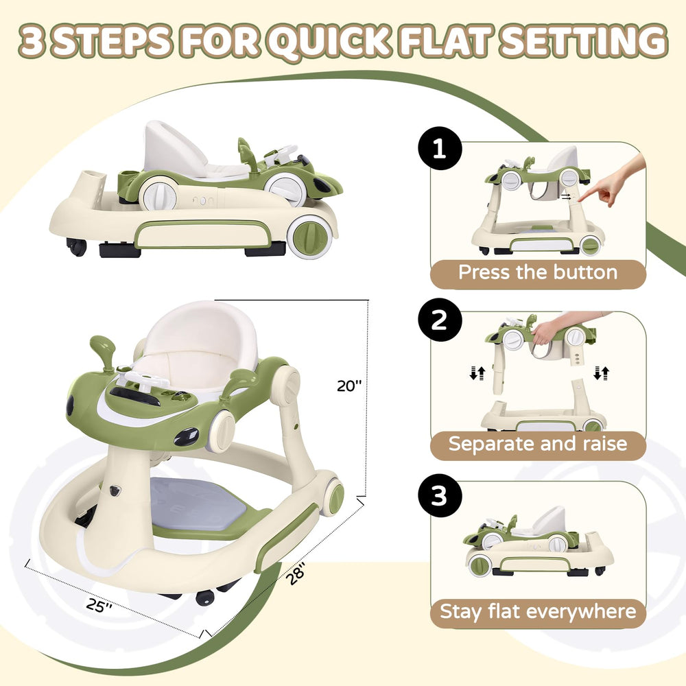 Lerrutue baby walker five modes aid growing mobility
