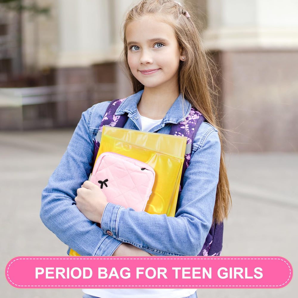Lesmore multi-use pink bag doubles as makeup or tiny accessory pouch.