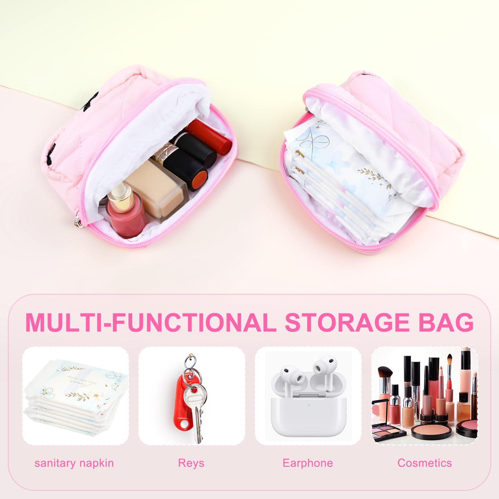 Lesmore tampon pads organization for quick access during school or work.