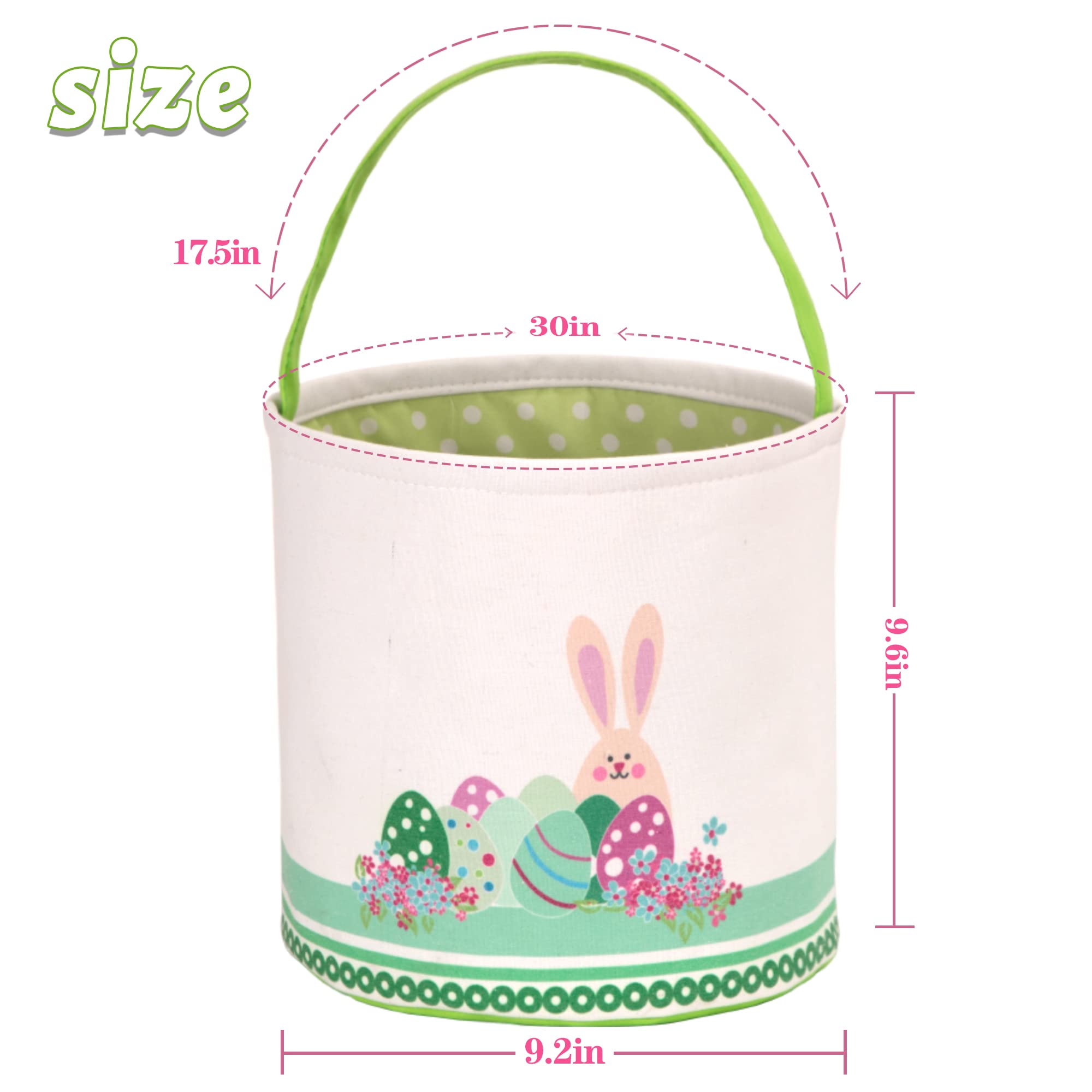 LessMo Easter Bunny Basket folded flat for easy storage and shipping
