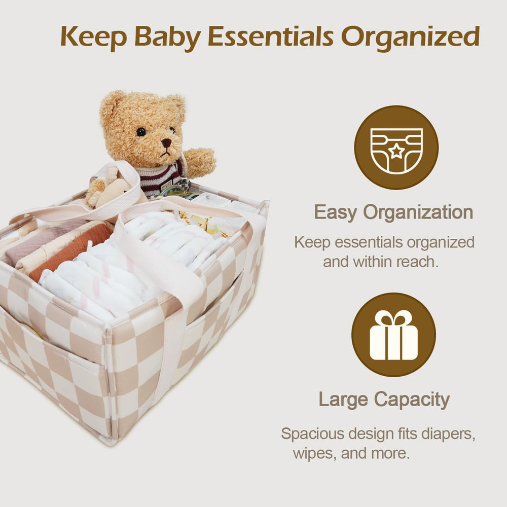 Lethooly diaper caddy serves as a thoughtful baby shower gift and storage basket.