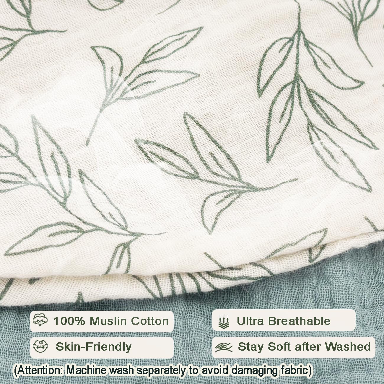 Lethooly sage green color adds calm tone to nursery during feeding times.