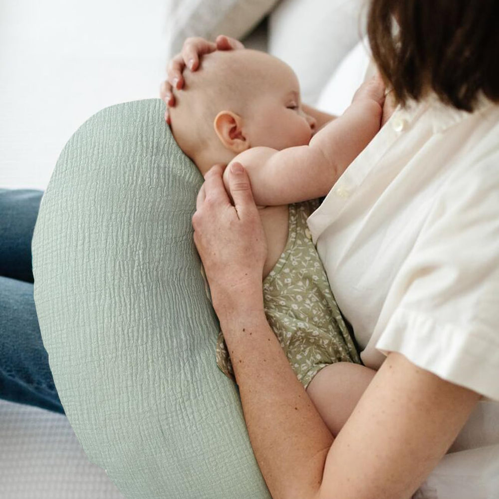 Lethooly nursing pillow cover with U-shaped fit secures snug coverage.