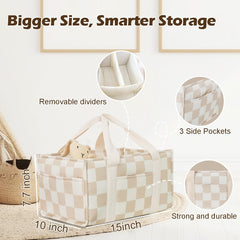 Lethooly portable baby caddy with sturdy handles for easy transport.