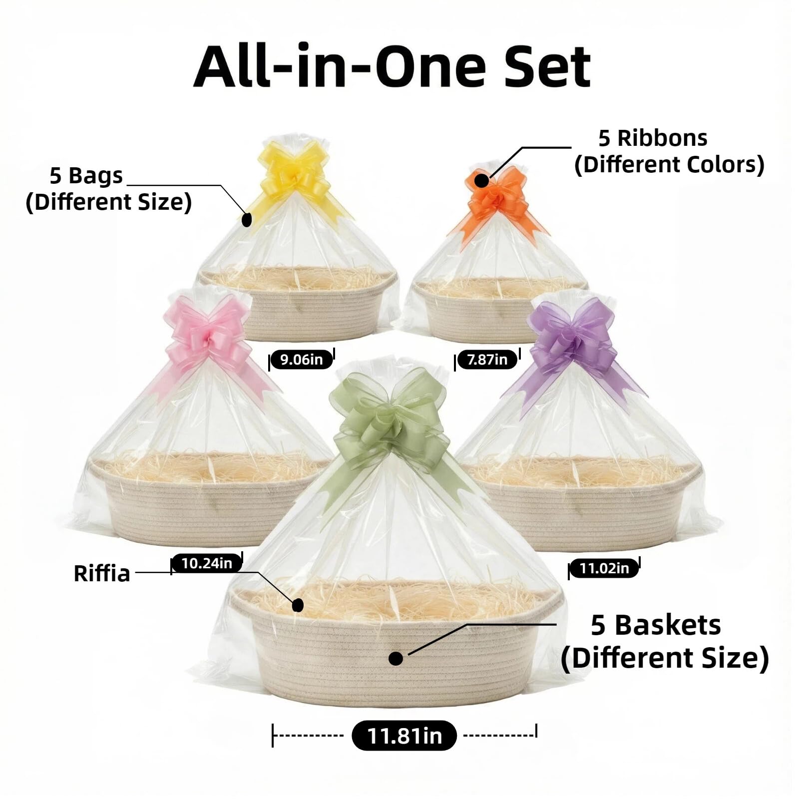 LETIAFINE nursery storage basket in woven design keeps toys organized