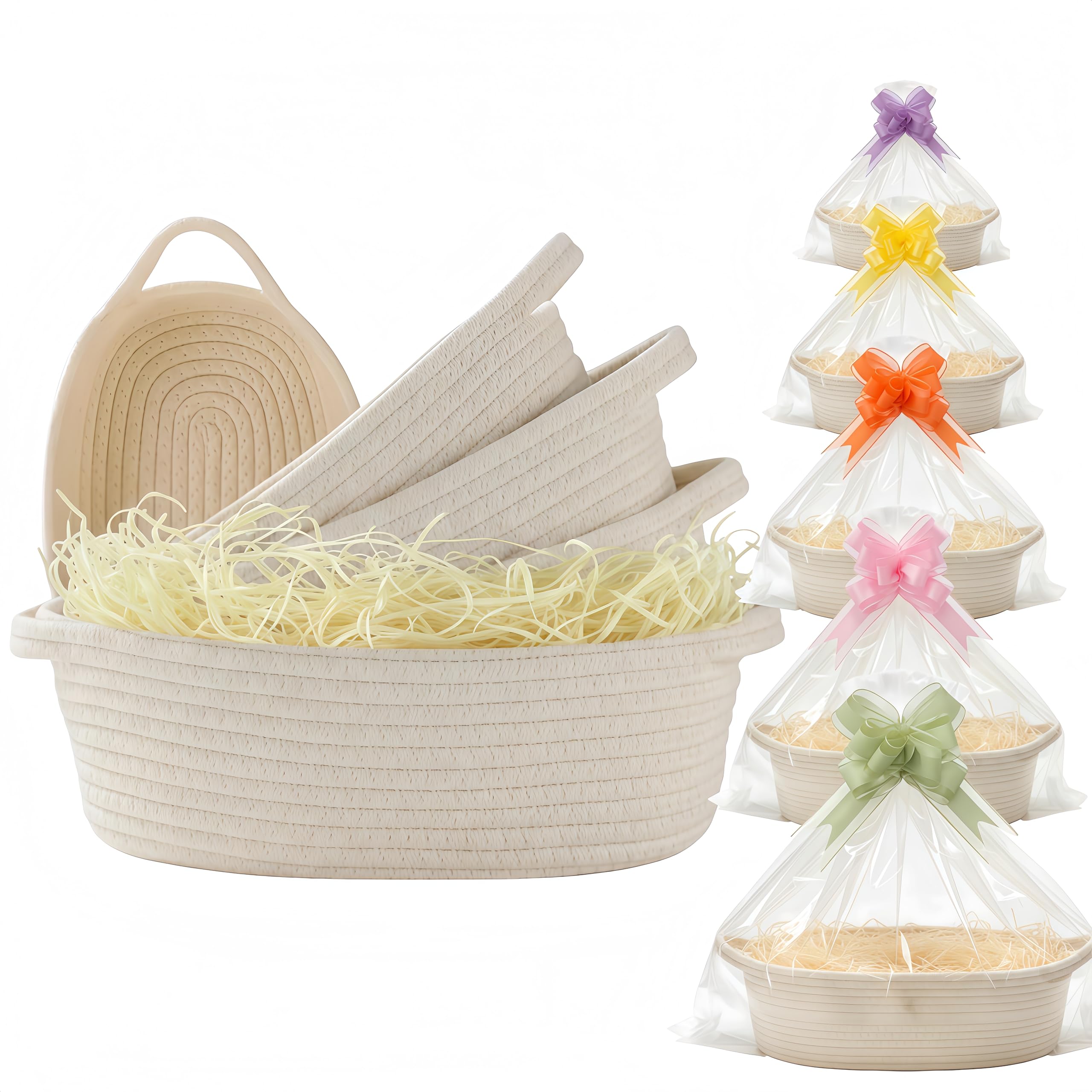 LETIAFINE Valentine gift basket with handle for versatile storage and gifting