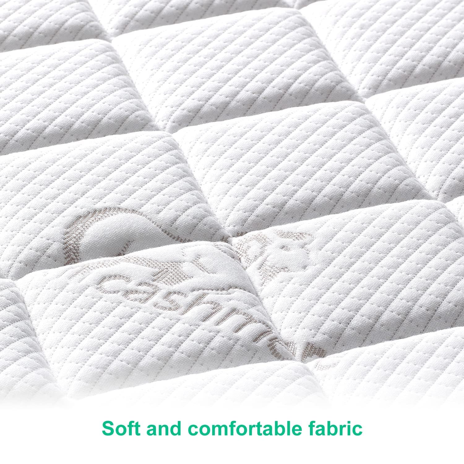 Letmxiu velvet-surface crib mattress offers a quiet, odor-free sleeping surface.