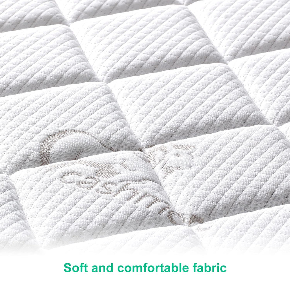 Letmxiu velvet-surface crib mattress offers a quiet, odor-free sleeping surface.