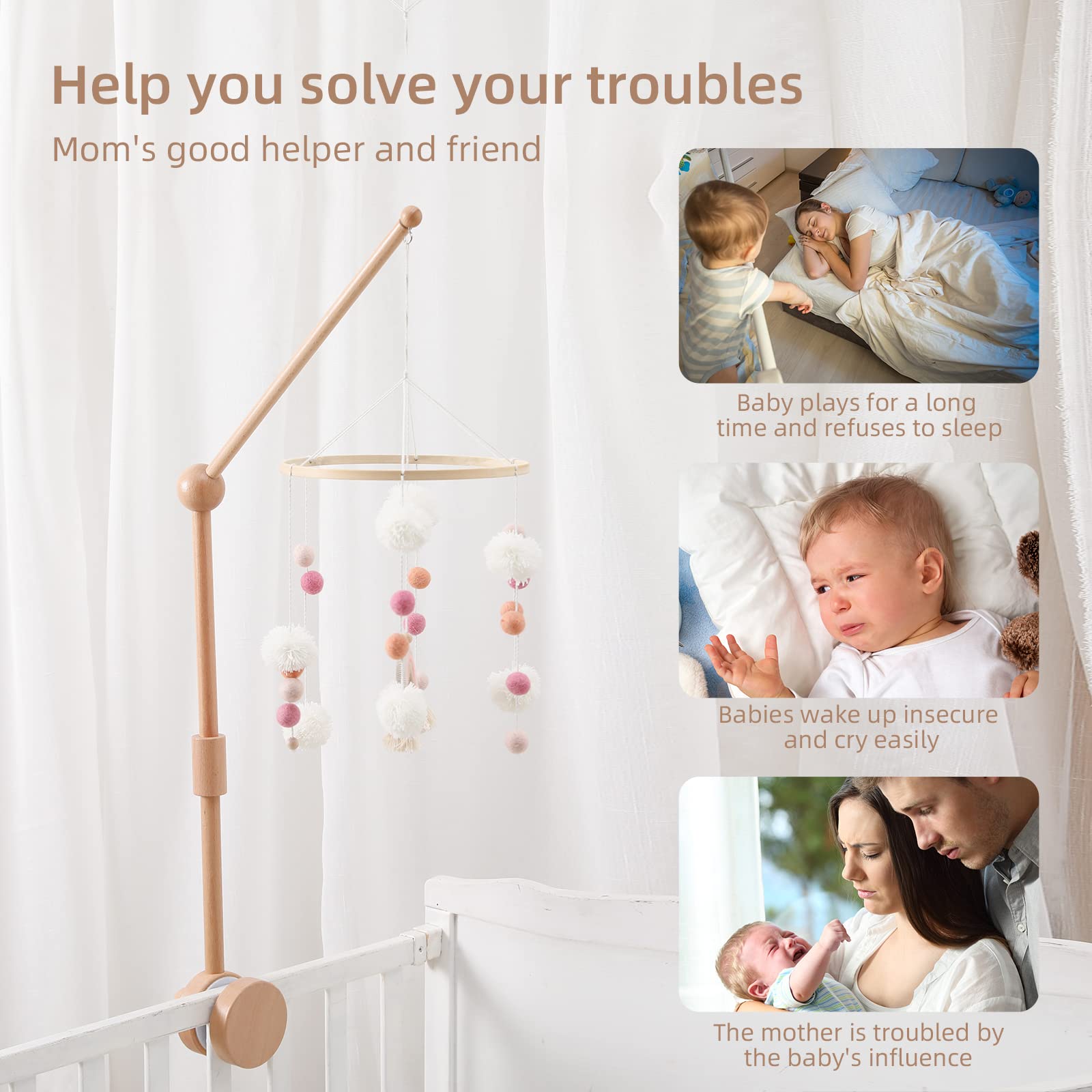 let's make crib arm with screw-at-waist for secure hold and quick setup