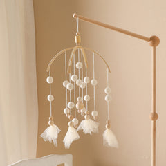 let's make wooden wind chime nursery decoration adds soothing sounds and style
