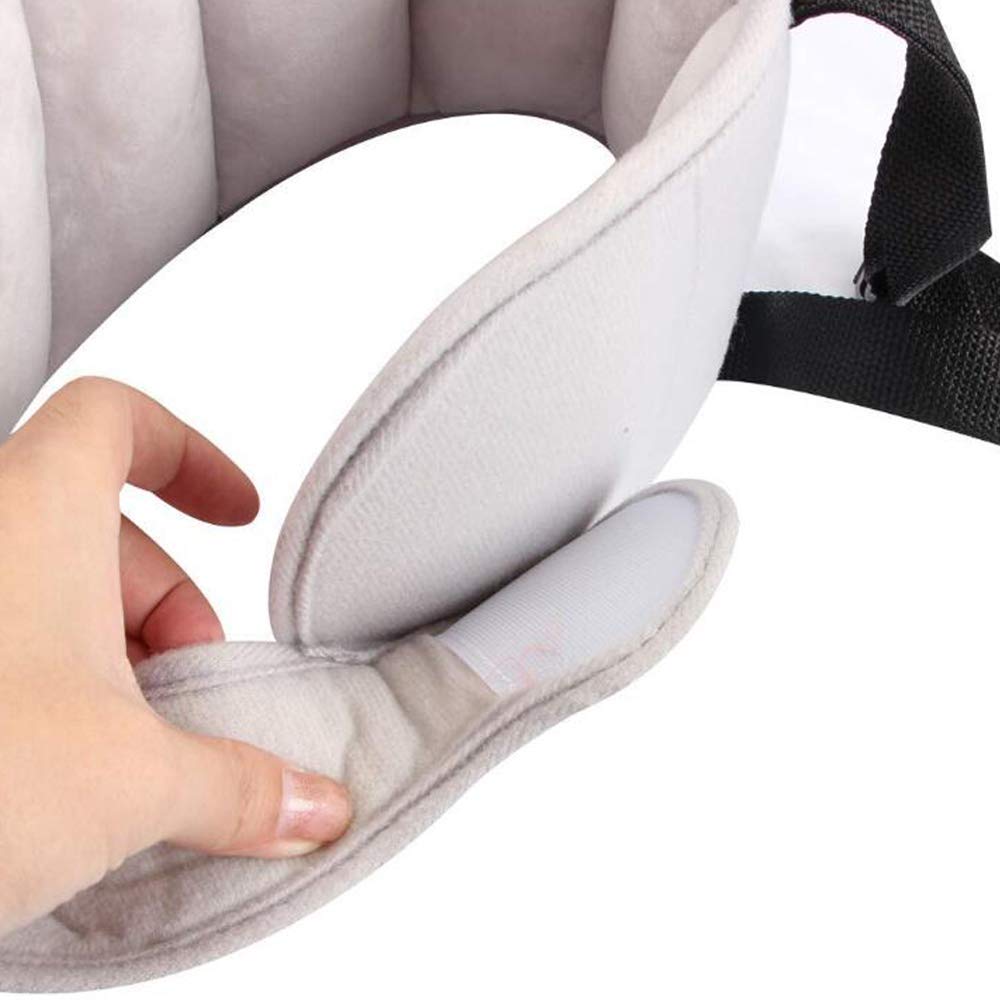 LETTON gray head support creates a comforting travel companion for kids