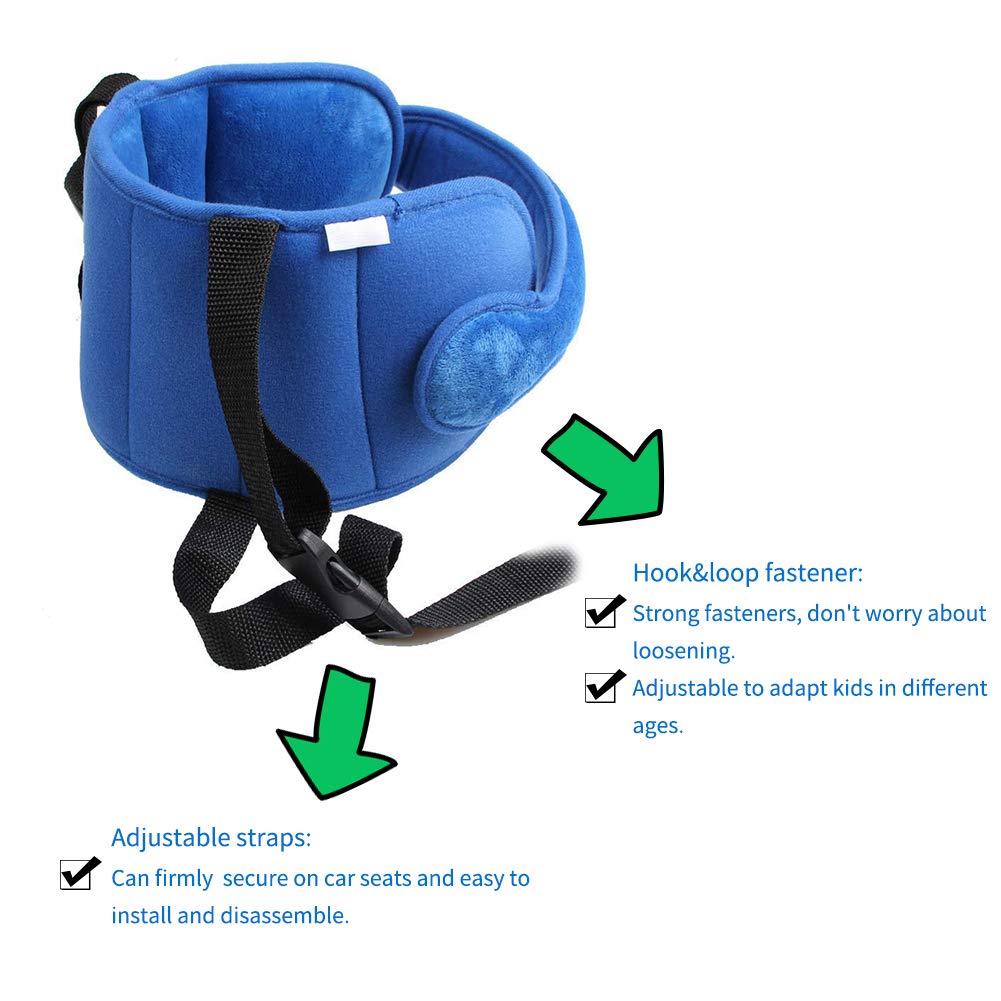 Letton neck relief cover in blue features breathable cotton and adjustable fit.