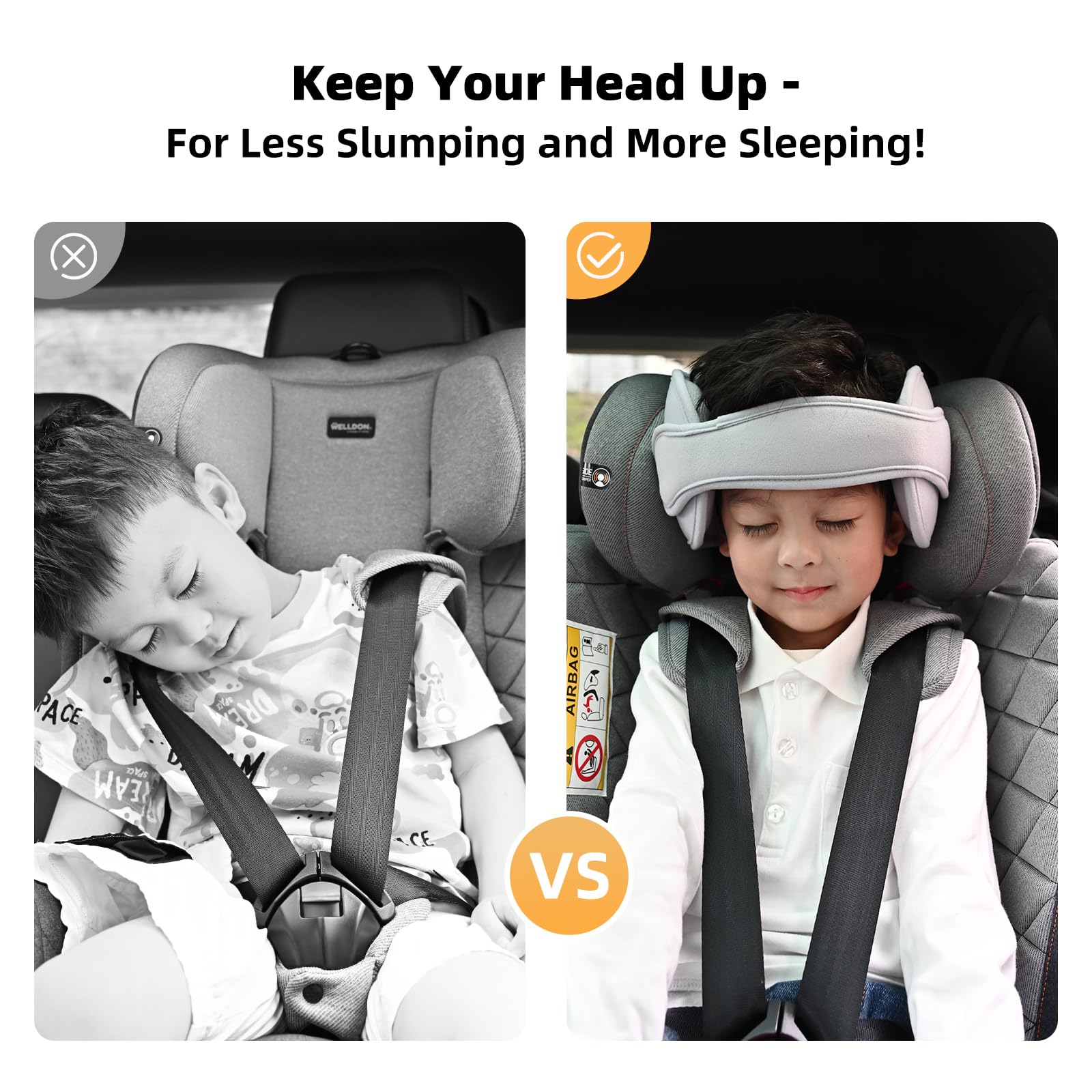 LETTON toddler neck relief car seat band supports proper alignment for safe travel
