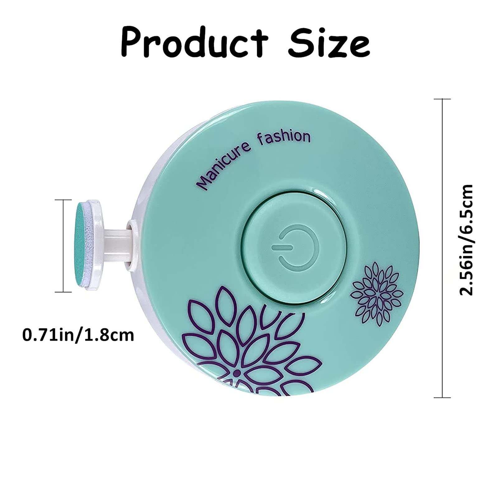 Letuenmi baby nail trimmer battery-operated design uses a single AAA battery.