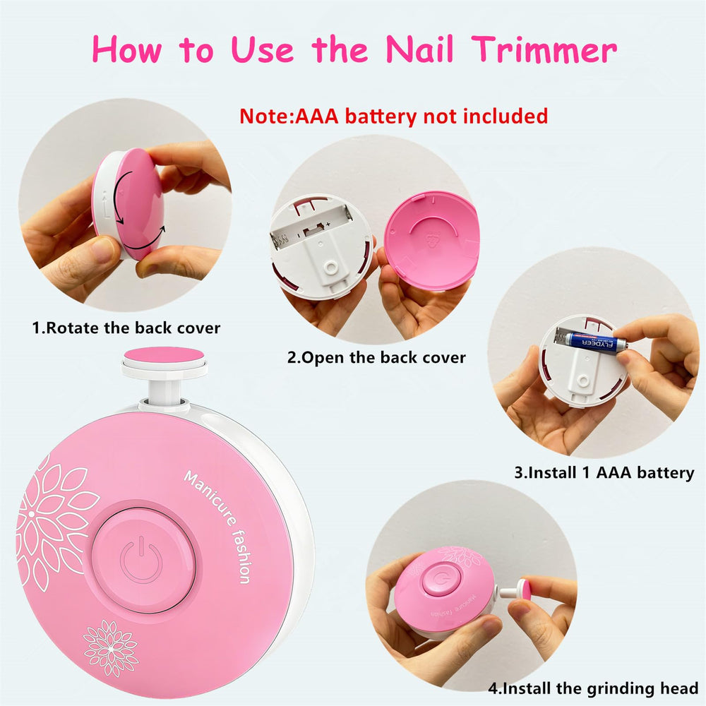 Letuenmi baby nail trimmer round shape design for easy grip.