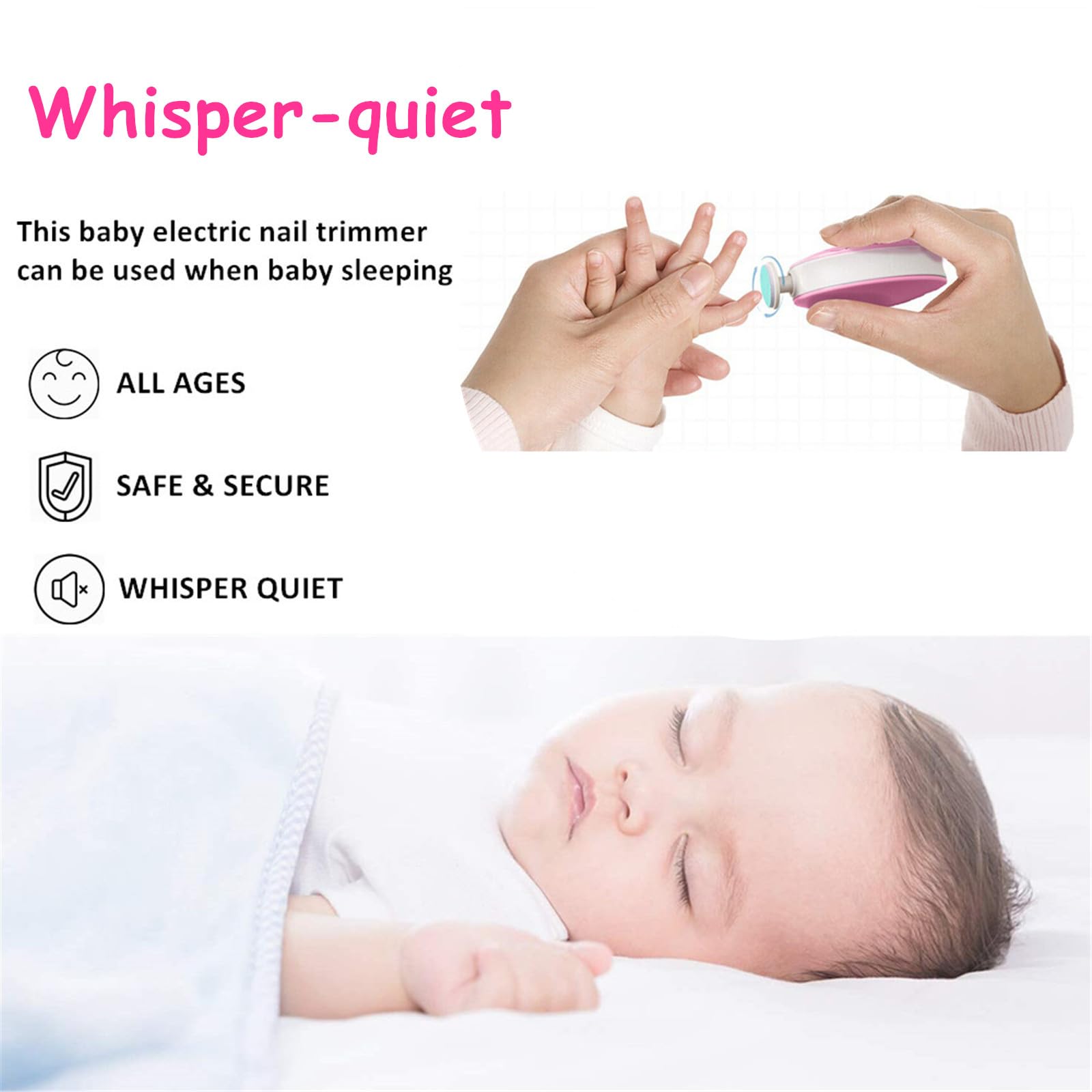 Letuenmi baby nail trimmer safe rounding protects delicate nails.