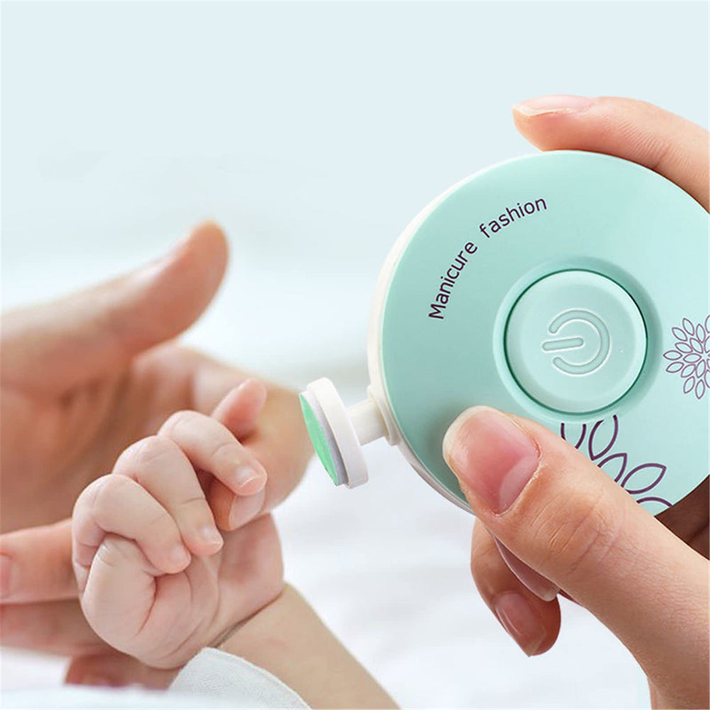 Letuenmi baby nail trimmer whisper-quiet operation helps trim nails calmly.