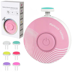 LETUENMI electric baby nail trimmer with six heads for newborns and toddlers.