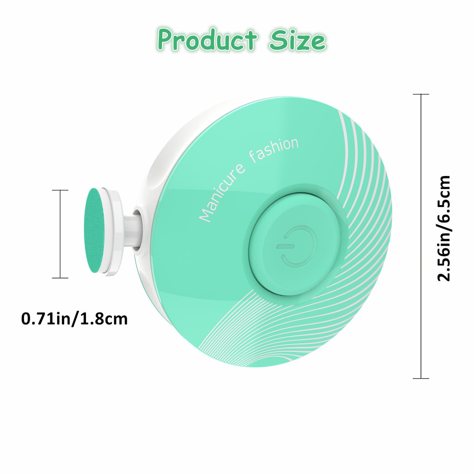LETUENMI adult-friendly soft grinding heads for comfortable at-home grooming.