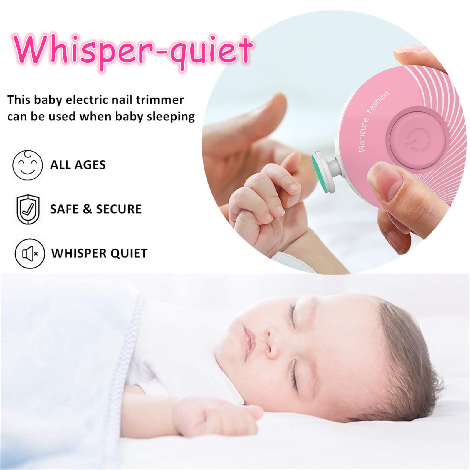LETUENMI round-shape design offers comfortable grip for easy grooming.