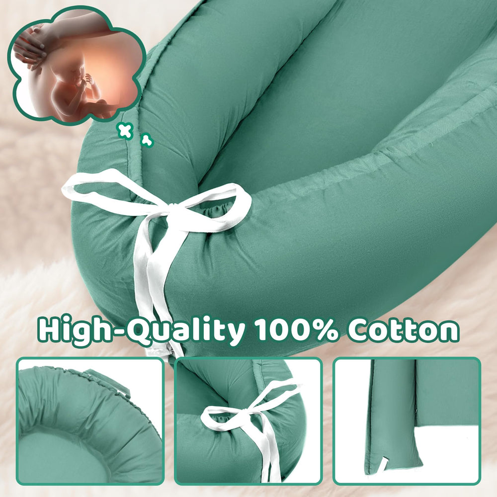 Letwearn baby lounger cover has adjustable drawstring for a snug, customizable fit.