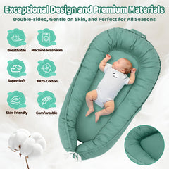 Letwearn baby lounger cover is lightweight for easy transport and travel.