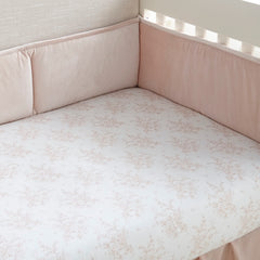Levtex Baby Heritage sheet close-up shows 100% cotton weave and soft texture for gentle baby sleep.