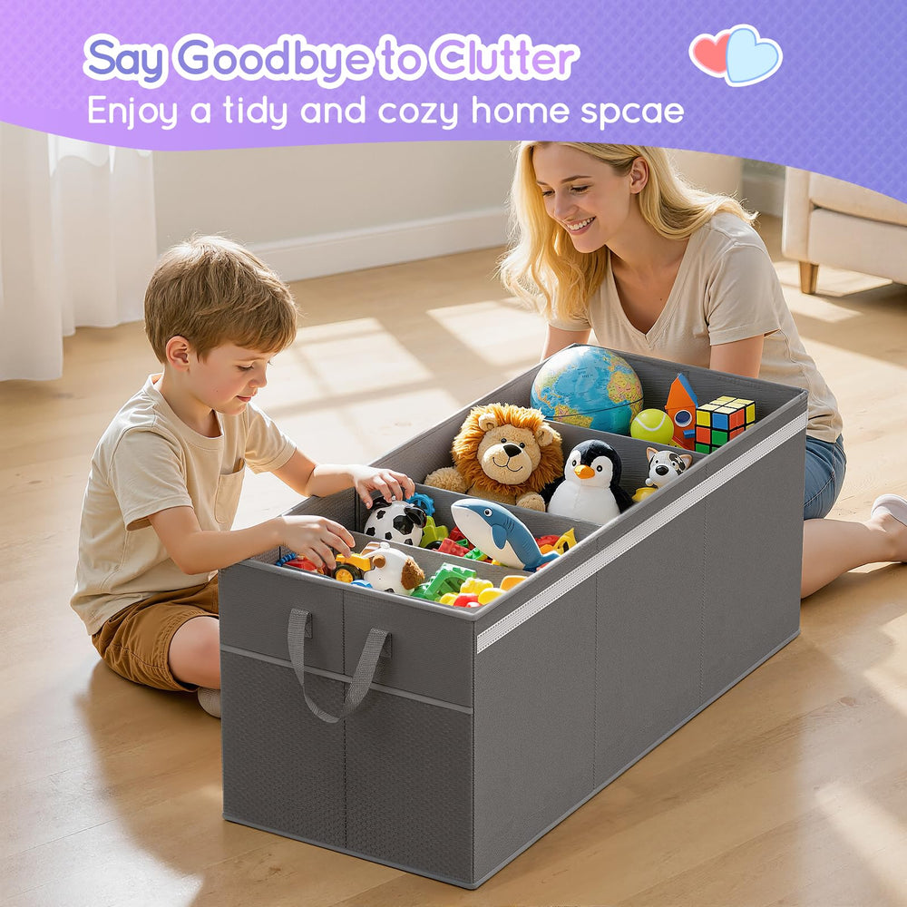 Lewondr chest stores toys, clothes, and books efficiently.