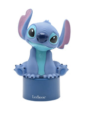 LEXiBOOK Stitch nightlight shows color change for playful bedtime ambience.