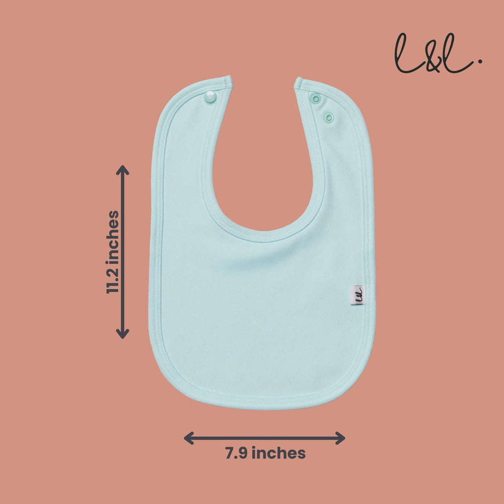 Leya & Lior StayDri bib easy care and quick drying.