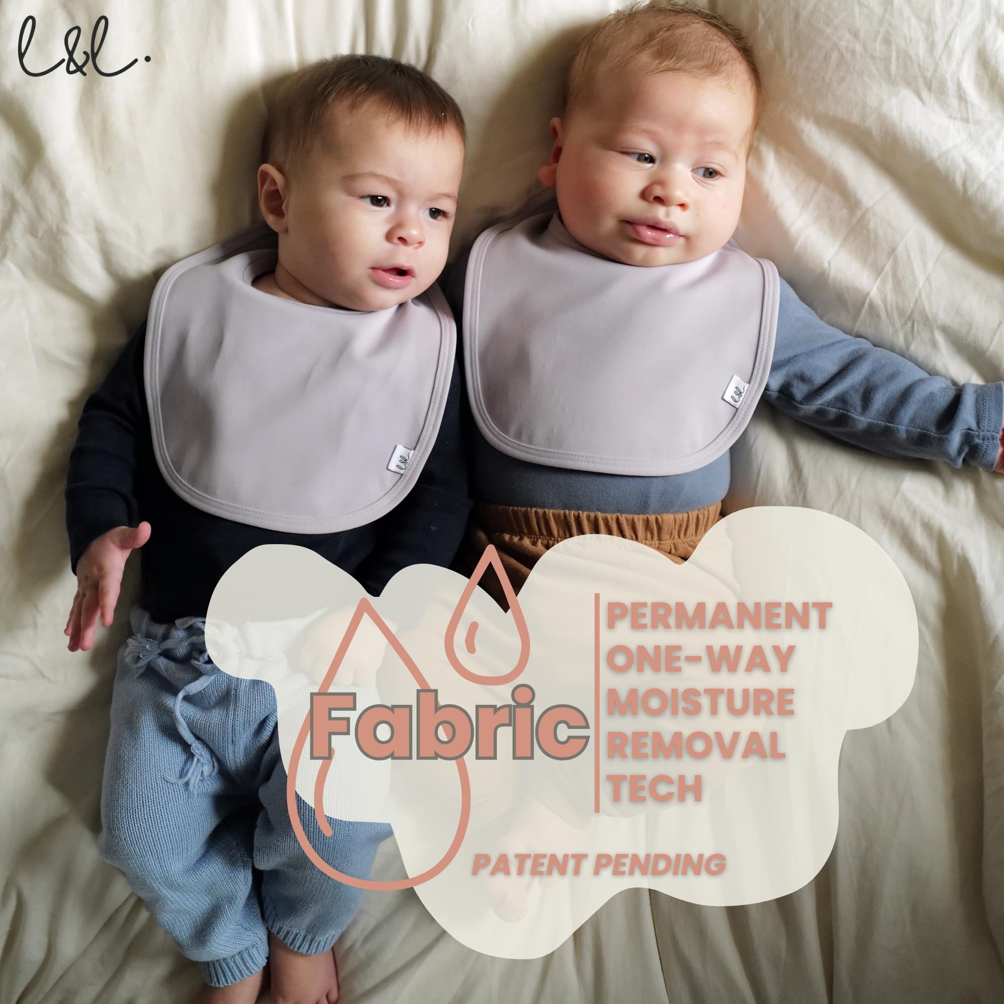 Leya & Lior StayDri bib unisex design suitable for boys and girls.